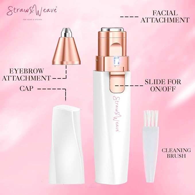 Facial Hair Removal Machine | Eyebrow Trimmer & Epilator | Trimmer For Women| 2 In 1 Trimmer | Painless Hair Removal Machine | Nose Hairs Remover