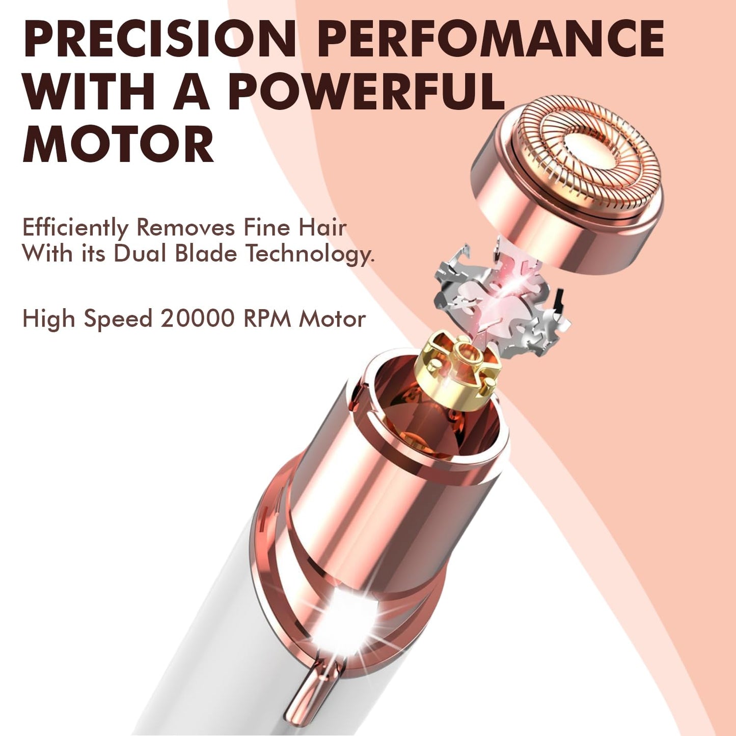 Eyebrow Trimmer | Facial Hair Removal Machine For Women | Private Part Epilator |  Chin Cheek Upper Lip Remover Razor