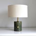 Handcrafted Dimmable Ceramic Table Lamp – Green Glaze | Perfect for Bedroom, Bedside, Entryway & Living Room