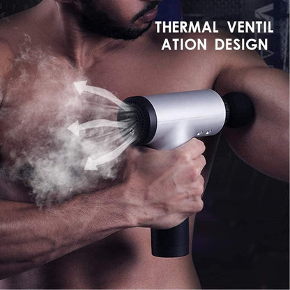 Homeezy Massage Gun for Full Body [With 4 Attachments] | Deep Tissue Body Massager for Pain Relief | Muscle Relaxation Tool | Ideal for Neck, Back, Legs & More | Compact & Powerful |