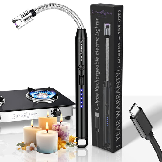 Electric Rechargeable Plasma Gas Lighter for Kitchen, Lighter for Gas Stove, Candles, Pooja.