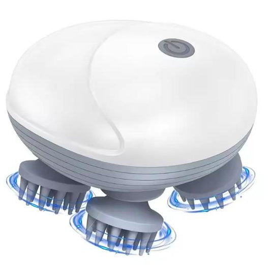 Scalp Massager, Rechargeable Electric Head Kneading Massager, 3 Speed Modes, Handheld Portable Head Scratcher Massager for Hair Growth, Deep Clean & Stress Relax.