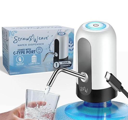 Automatic Water Dispenser Pump For 20 Litre Bottle | Portable C-Type Rechargeable Water Pump Dispenser for Home, Office & Outdoors | Water Can Pump For 20 Litre | Water Can Dispenser